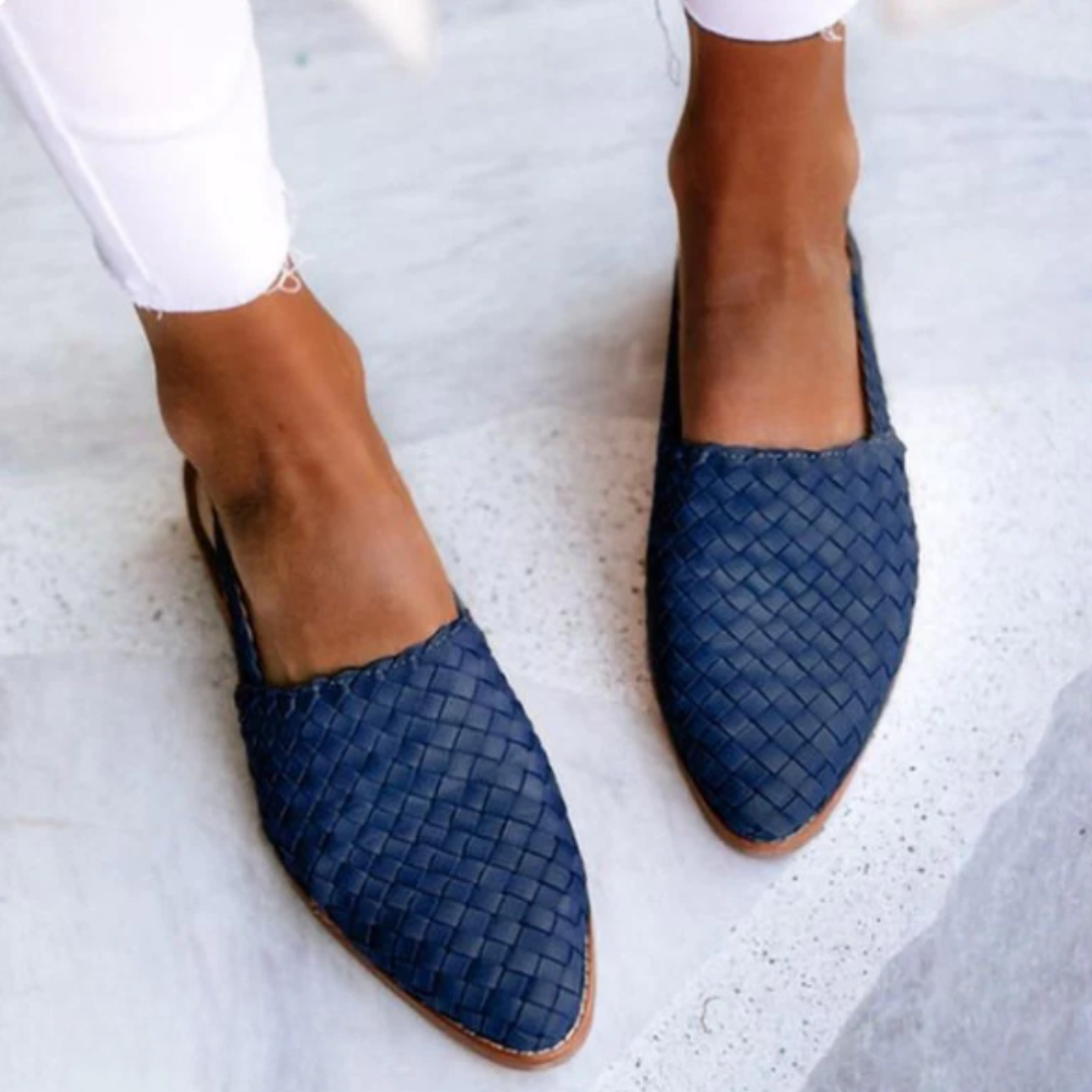 Aurora | Woven Slingback Loafer