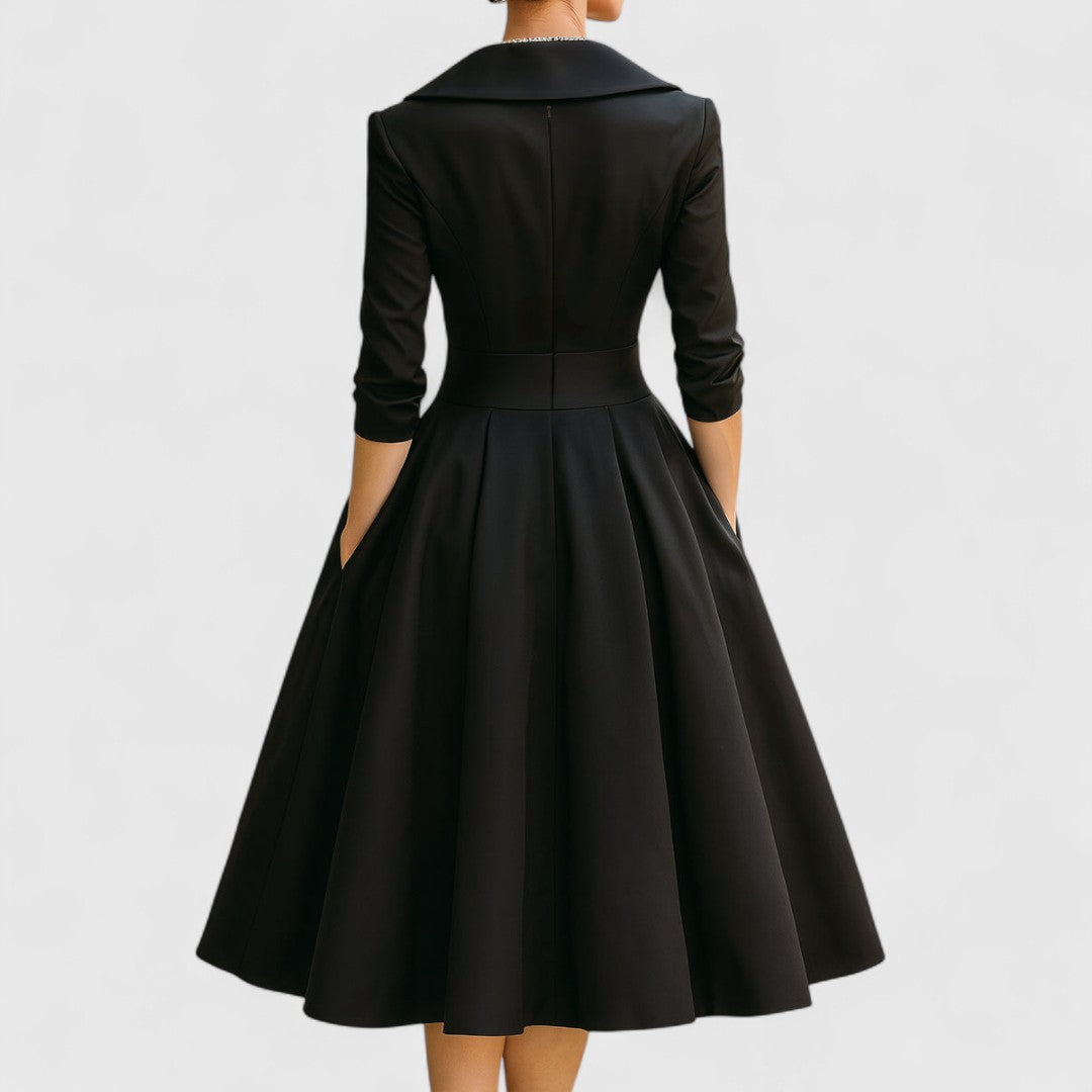 Teresa™ | Midi dress with an elegant cut and a flattering silhouette