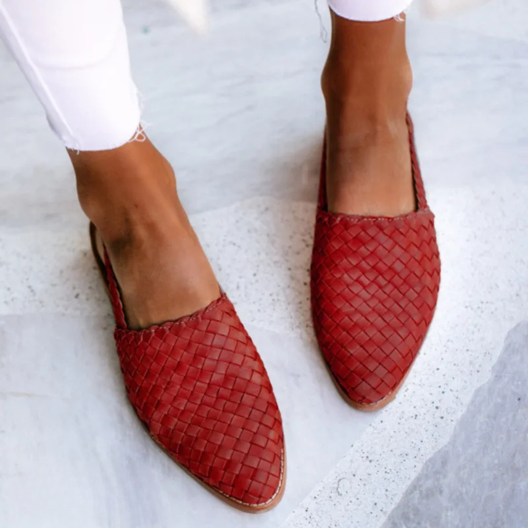 Aurora | Woven Slingback Loafer