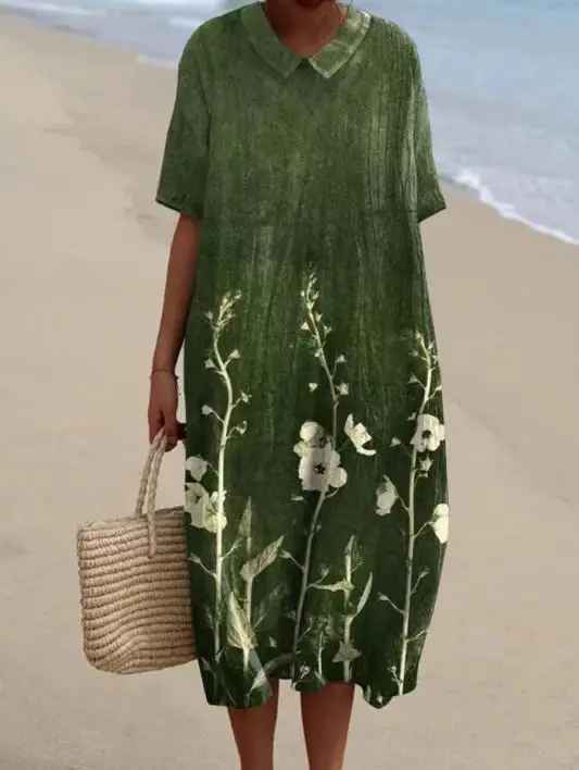 Margaret - Flowy Dress with Vibrant Floral Print