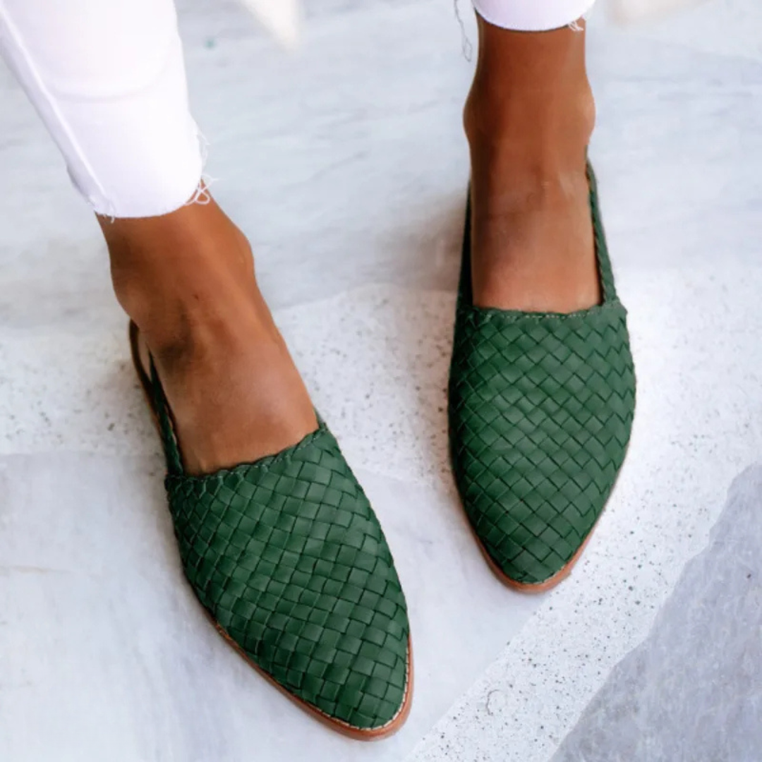 Aurora | Woven Slingback Loafer