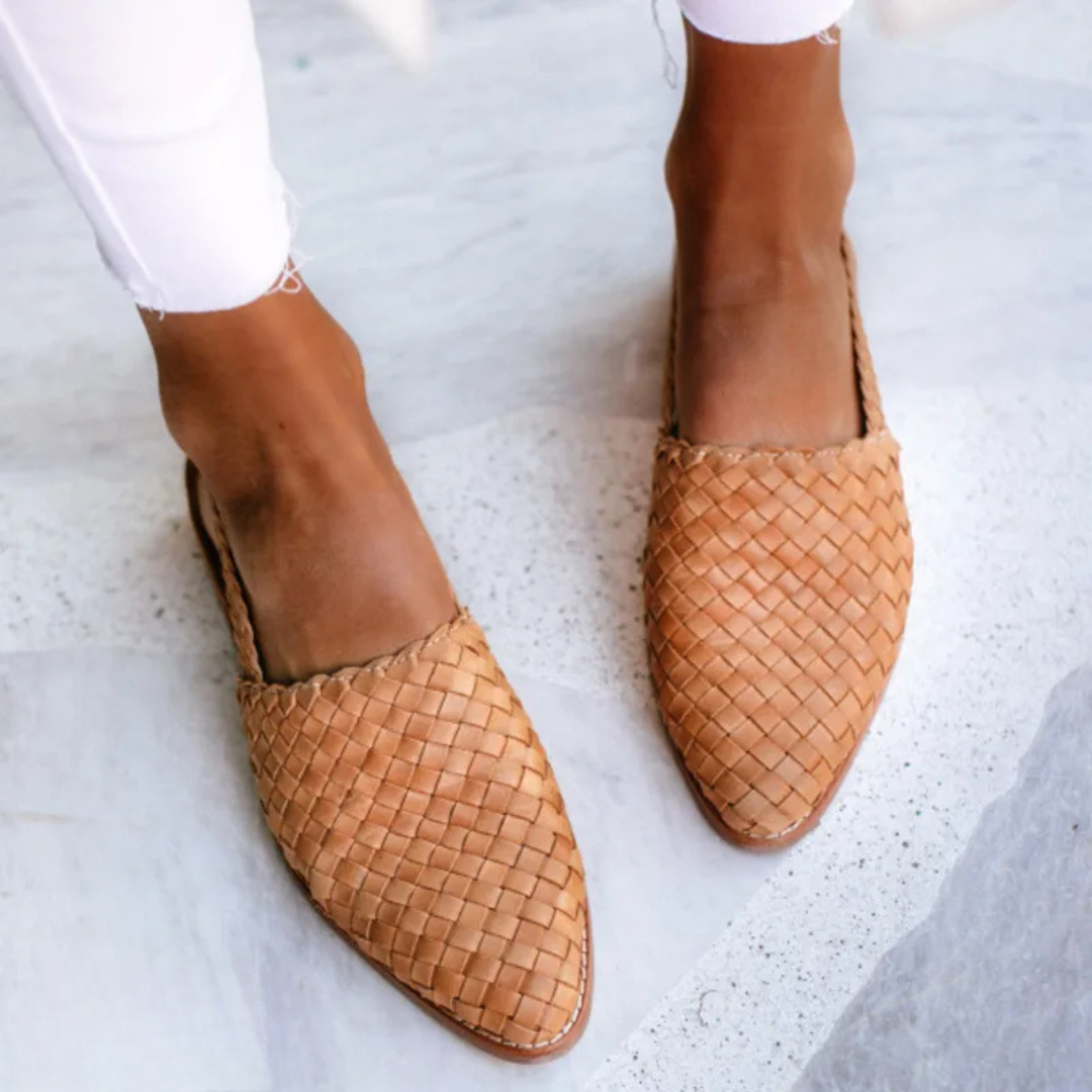 Aurora | Woven Slingback Loafer