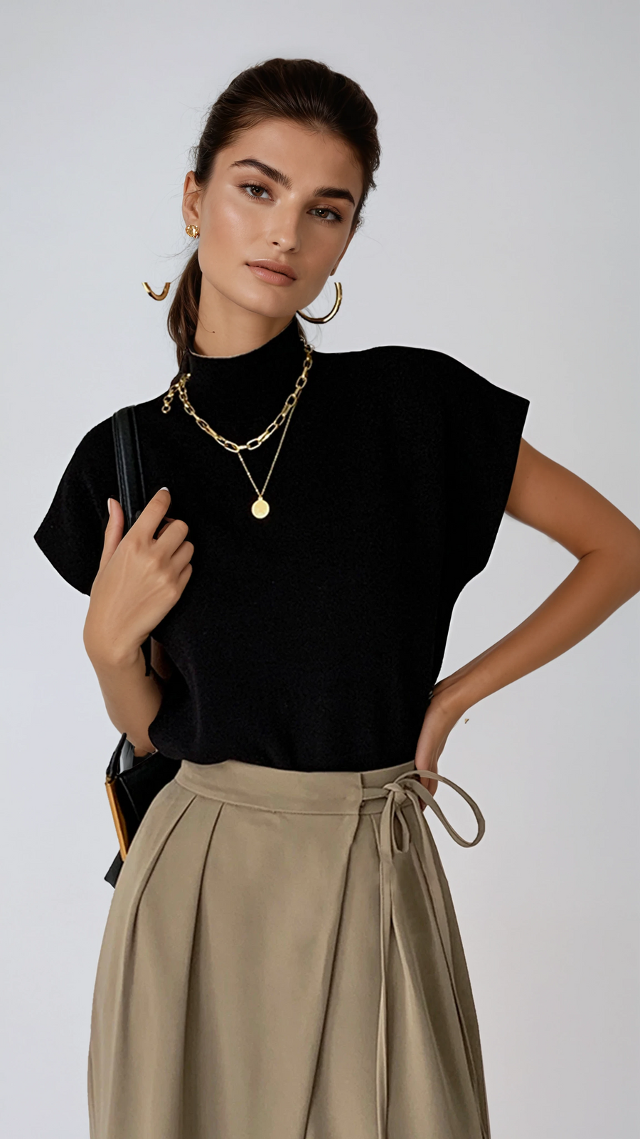 Sleeveless Knit Pullover Vest