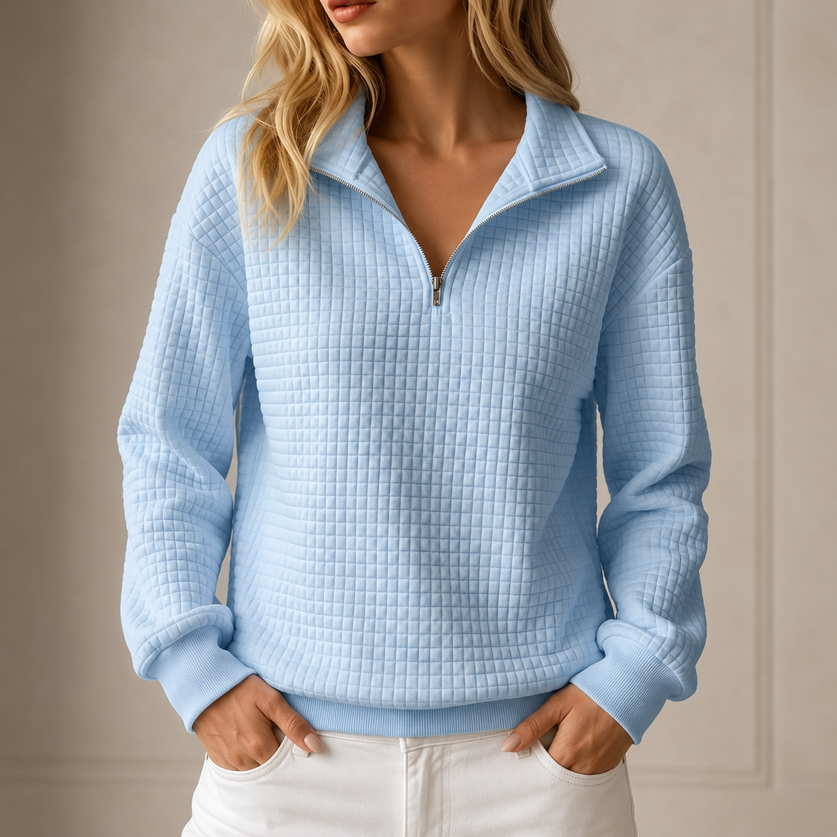 Waverly™ Quilted Half-Zip Top