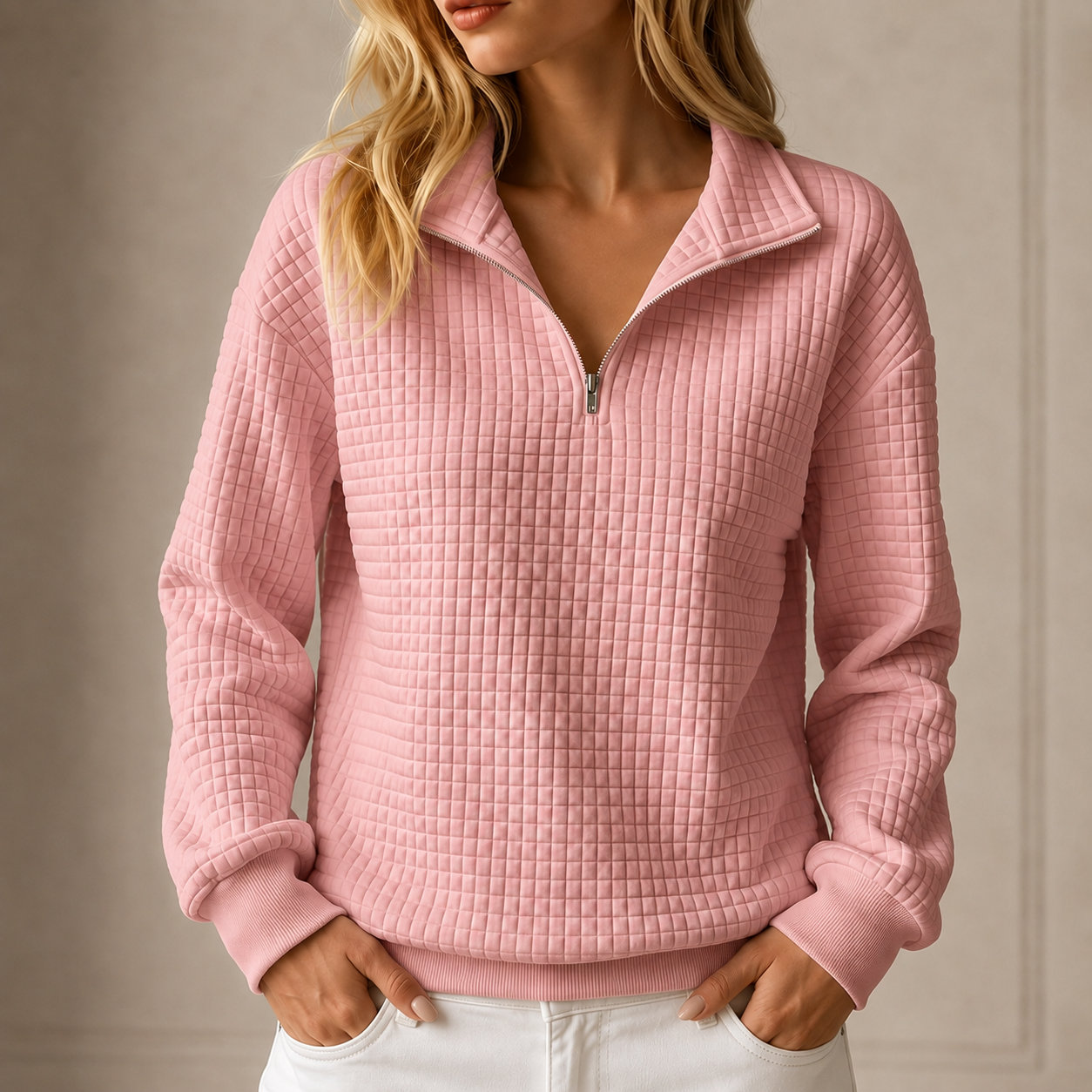 Waverly™ Quilted Half-Zip Top