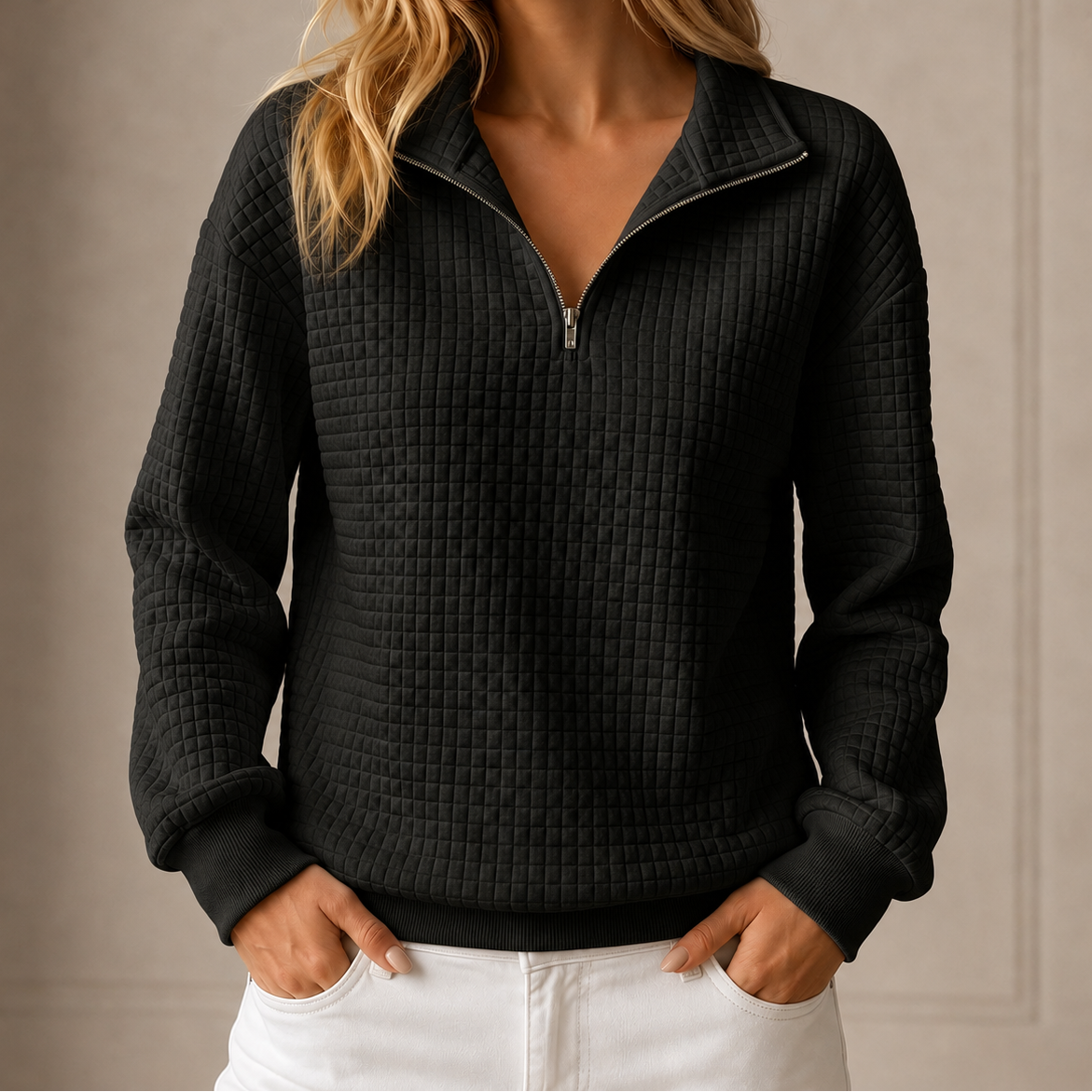 Waverly™ Quilted Half-Zip Top