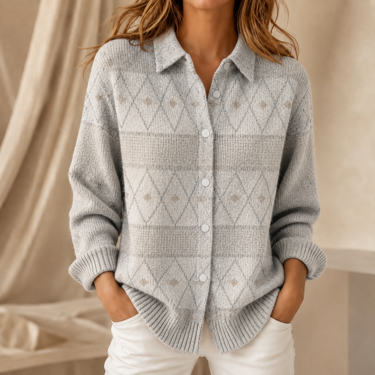 Oakley™ | Collared Knit Top