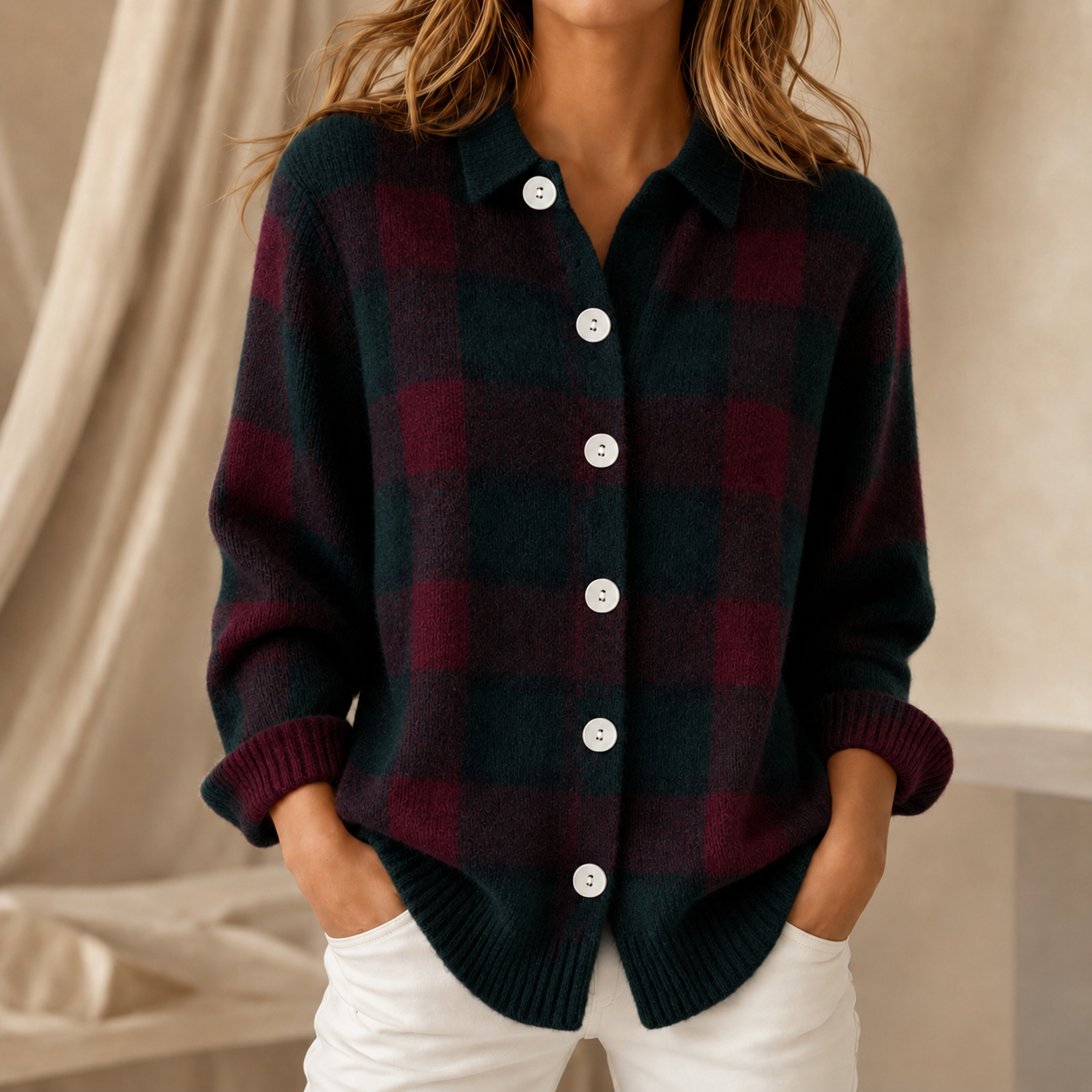 Oakley™ | Collared Knit Top