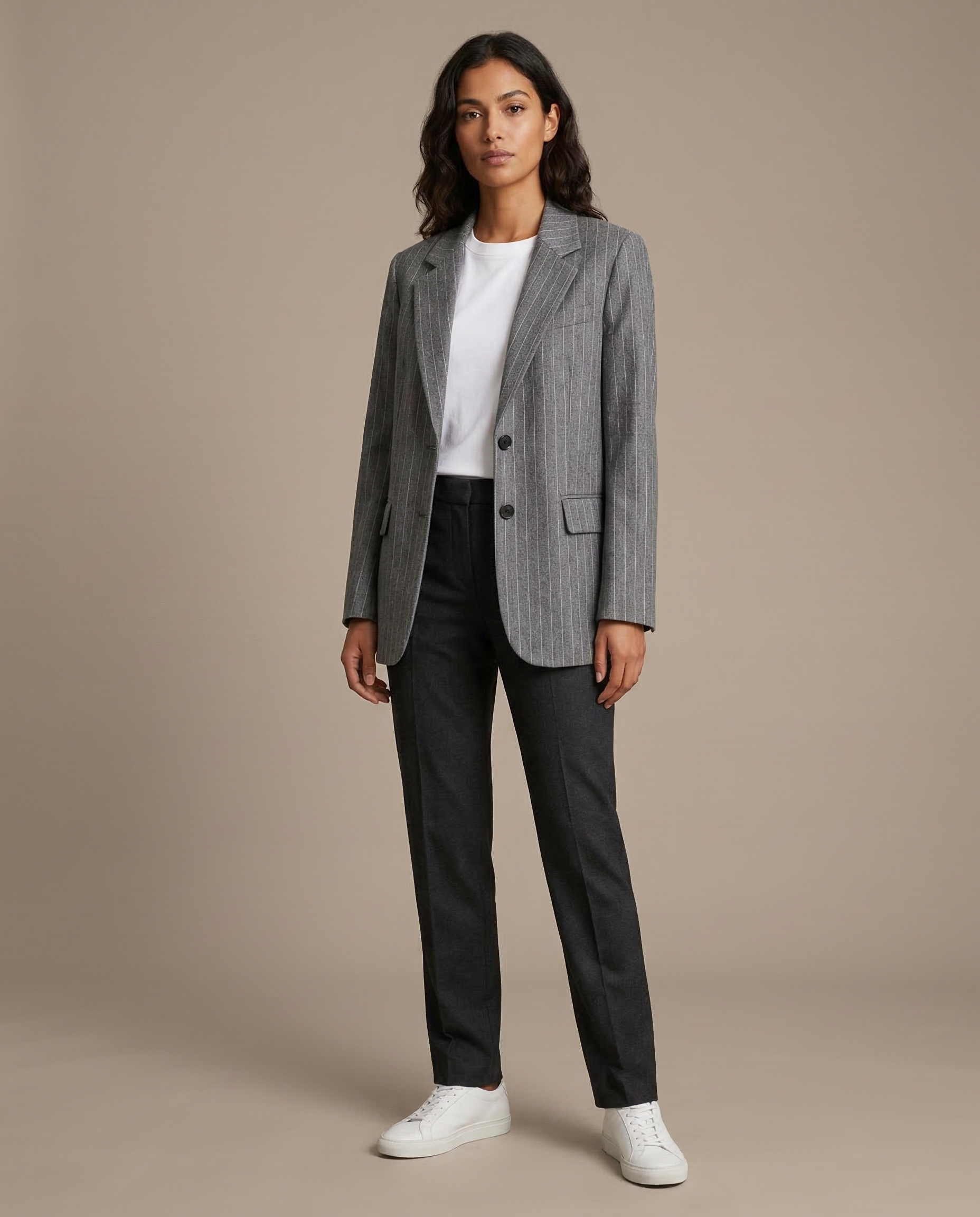 Striped Blazer – Chic Vintage Design with Pockets