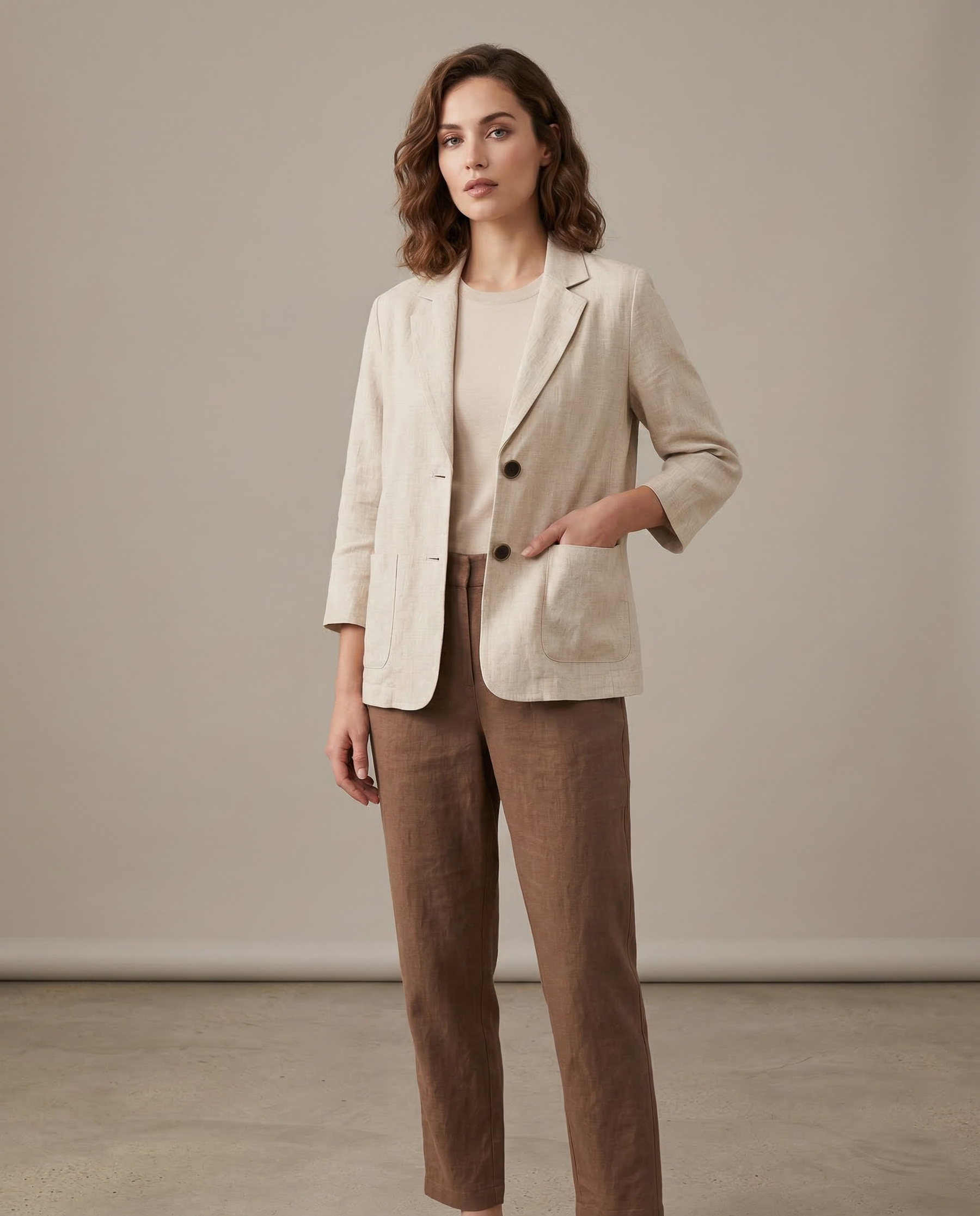 Korean Style Blazer Jacket – Lightweight Loose Fit for Spring & Autumn