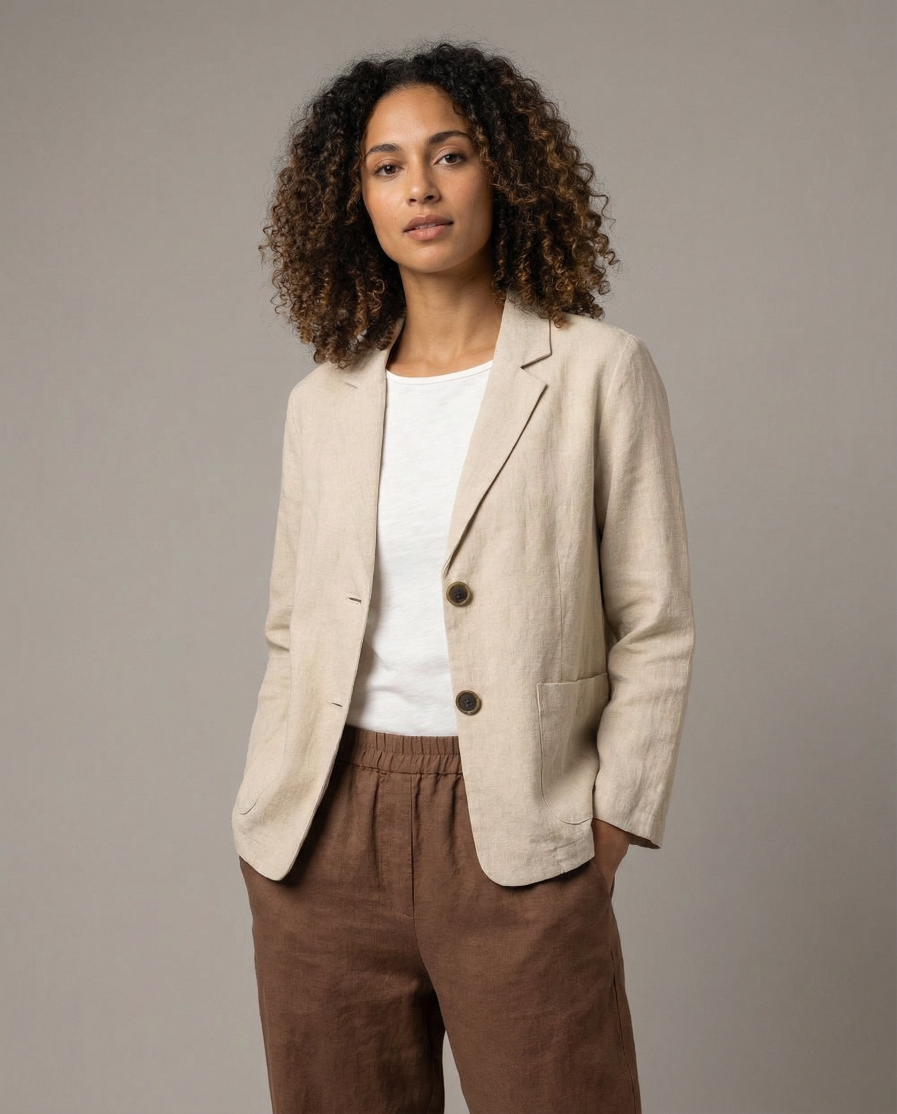 Korean Style Blazer Jacket – Lightweight Loose Fit for Spring & Autumn