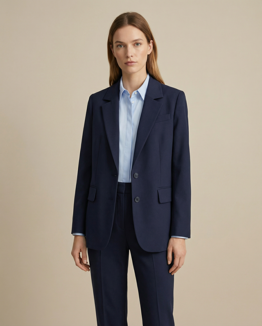 Women's Blazer – Tailored Loose Fit for Effortless Autumn Style