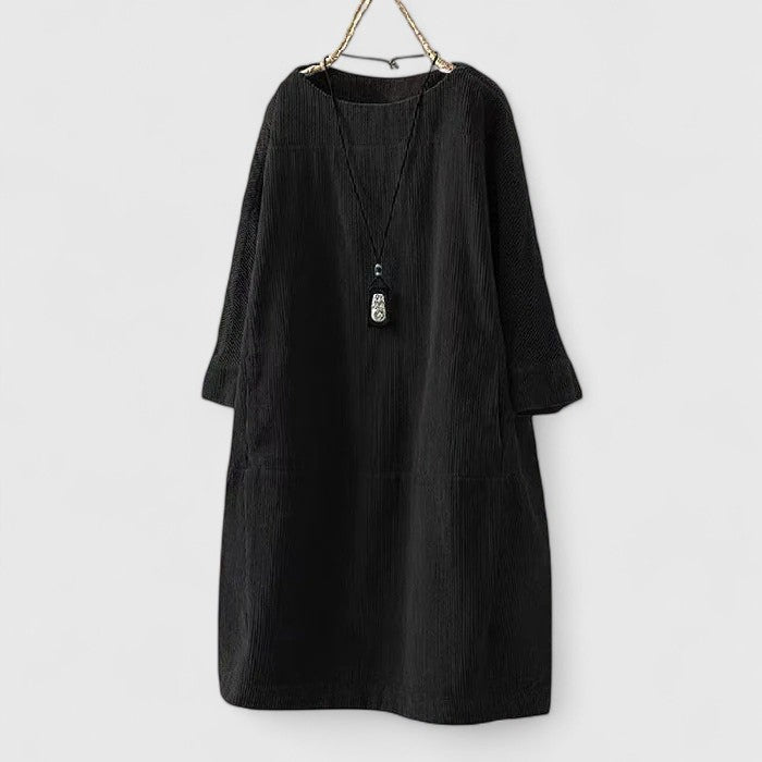 Lorra™ Vintage Comfort Midi Dress