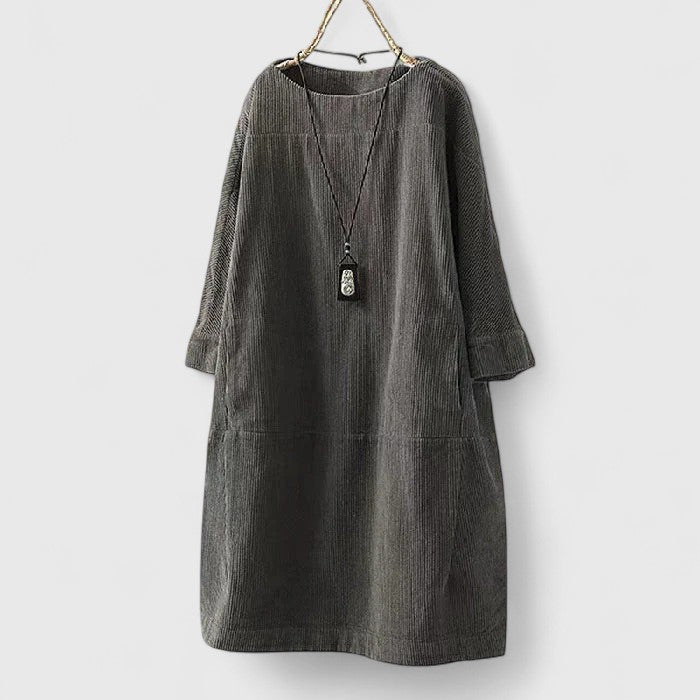 Lorra™ Vintage Comfort Midi Dress