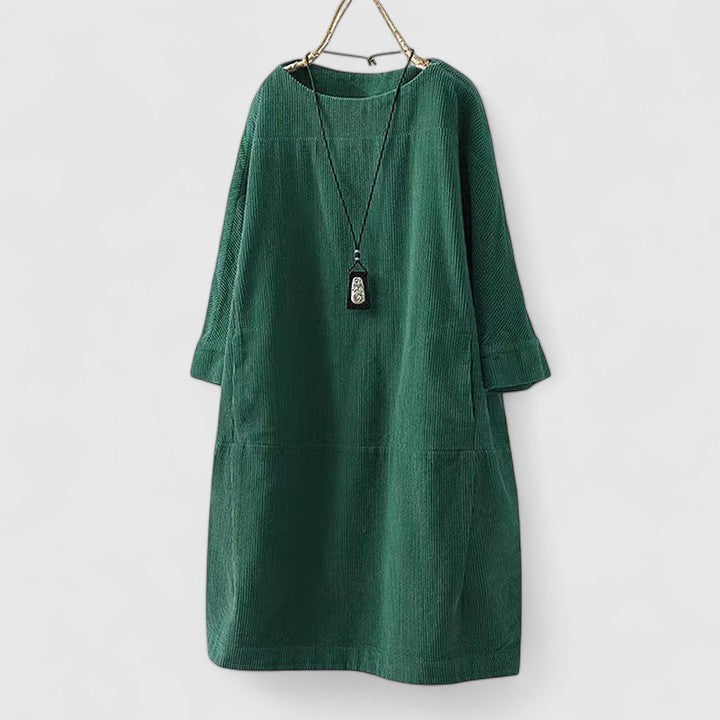 Lorra™ Vintage Comfort Midi Dress