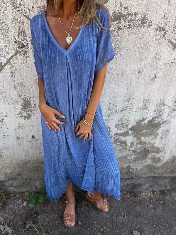 Violet™ | Loose-Fit V-Neck Dress