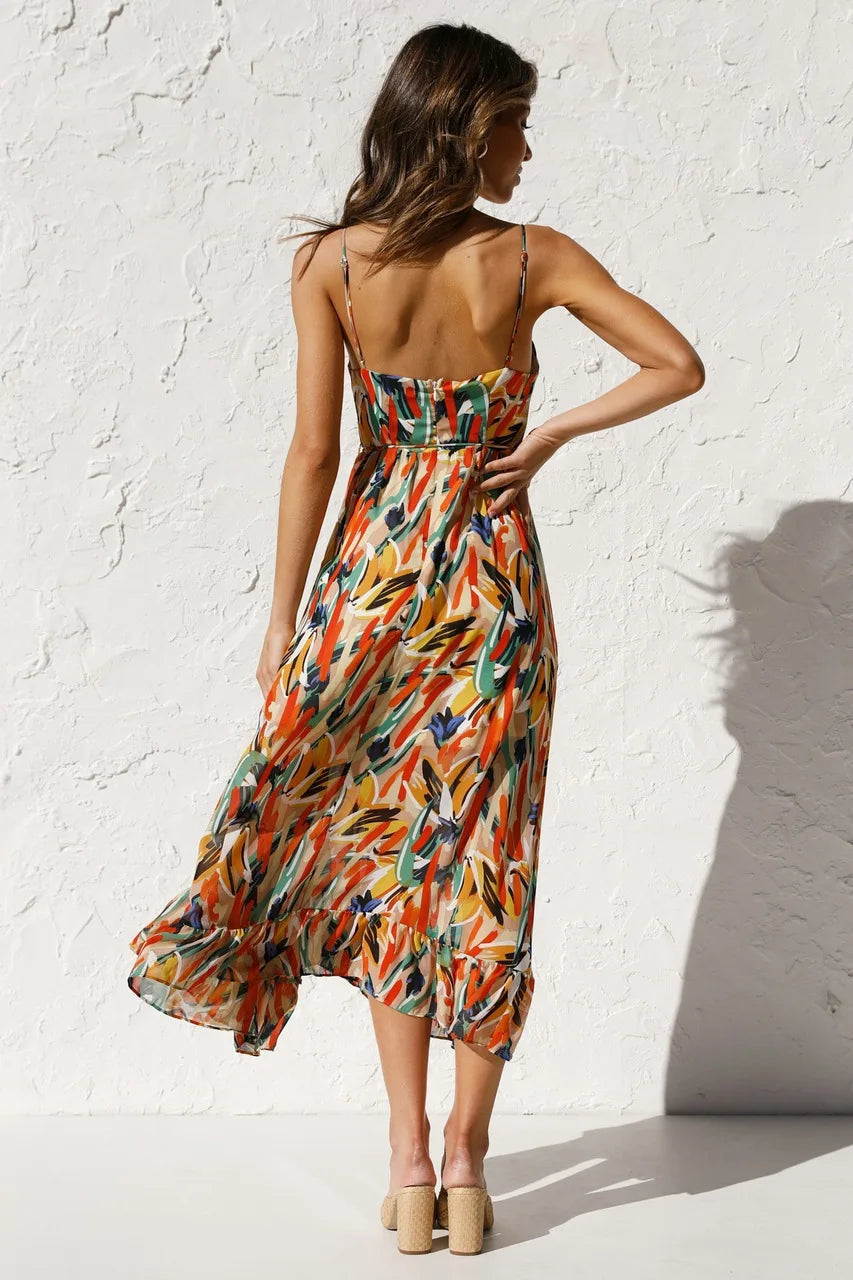 GABRIELLA | Printed Summer Dress with Fresh Comfort and Sunny Style for Free Days