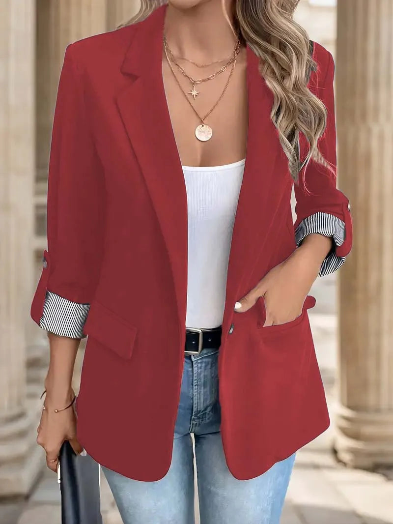 Casual Suit Jacket – Elegant Slim Fit Design for Versatile Day-to-Night Wear
