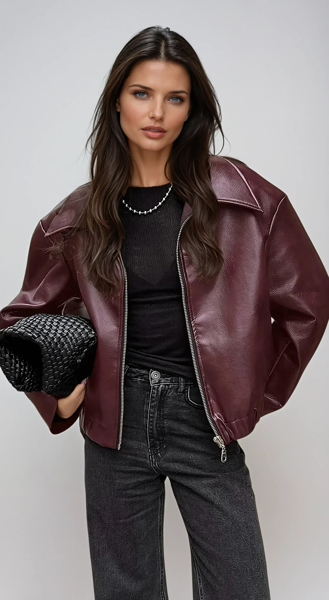 Women's Classic Faux Leather Jacket
