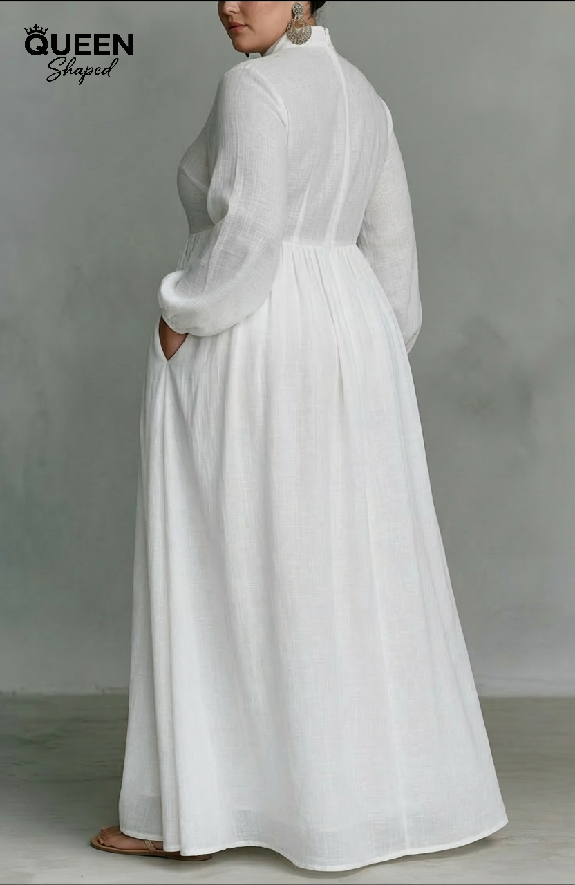 Serena | Flowing Button-Front Maxi Dress
